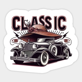 Classic Car Sticker